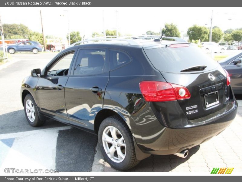 Wicked Black / Black 2008 Nissan Rogue S AWD
