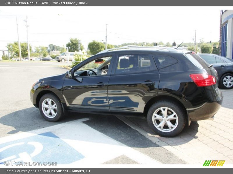 Wicked Black / Black 2008 Nissan Rogue S AWD