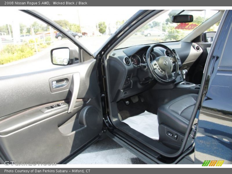 Wicked Black / Black 2008 Nissan Rogue S AWD
