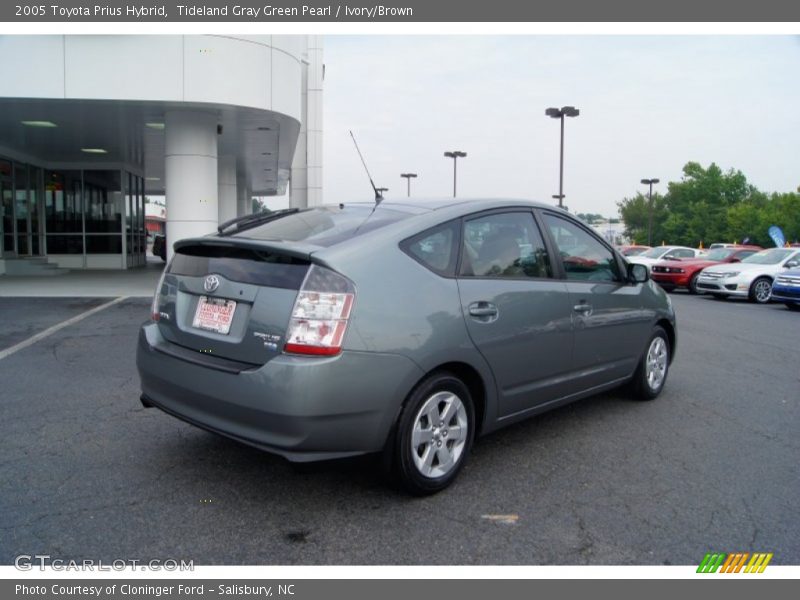 Tideland Gray Green Pearl / Ivory/Brown 2005 Toyota Prius Hybrid