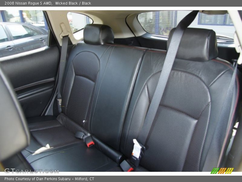 Wicked Black / Black 2008 Nissan Rogue S AWD