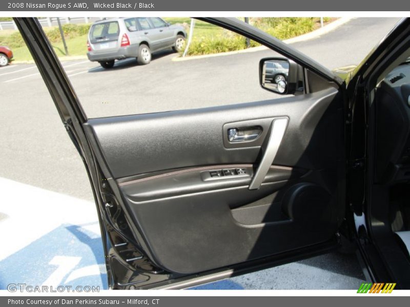 Wicked Black / Black 2008 Nissan Rogue S AWD