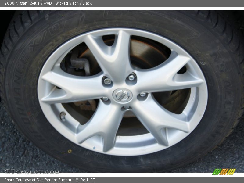 Wicked Black / Black 2008 Nissan Rogue S AWD