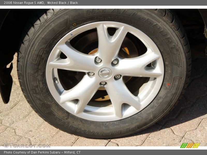 Wicked Black / Black 2008 Nissan Rogue S AWD