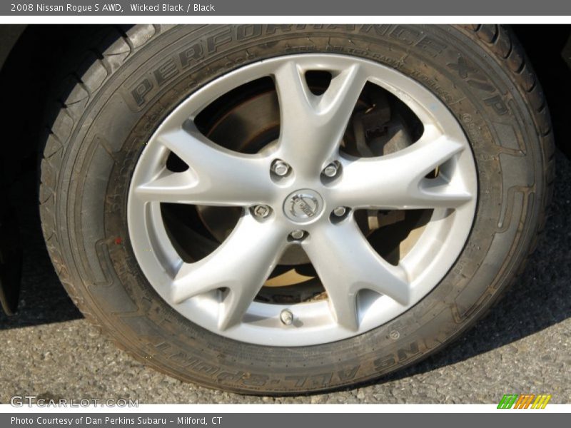 Wicked Black / Black 2008 Nissan Rogue S AWD