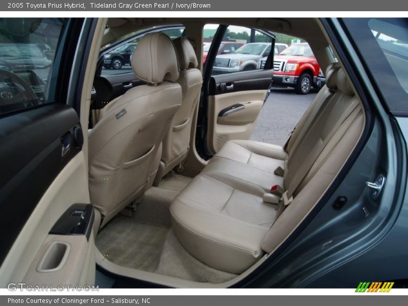 Tideland Gray Green Pearl / Ivory/Brown 2005 Toyota Prius Hybrid
