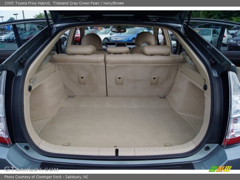 Tideland Gray Green Pearl / Ivory/Brown 2005 Toyota Prius Hybrid