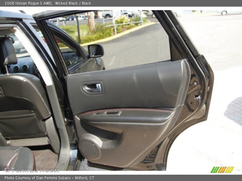 Wicked Black / Black 2008 Nissan Rogue S AWD