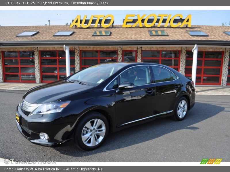 Obsidian Black / Black 2010 Lexus HS 250h Hybrid Premium