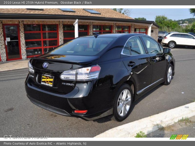 Obsidian Black / Black 2010 Lexus HS 250h Hybrid Premium