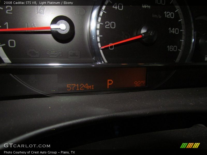 Light Platinum / Ebony 2008 Cadillac STS V8