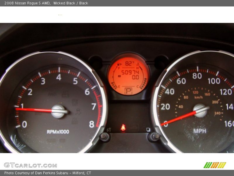 Wicked Black / Black 2008 Nissan Rogue S AWD