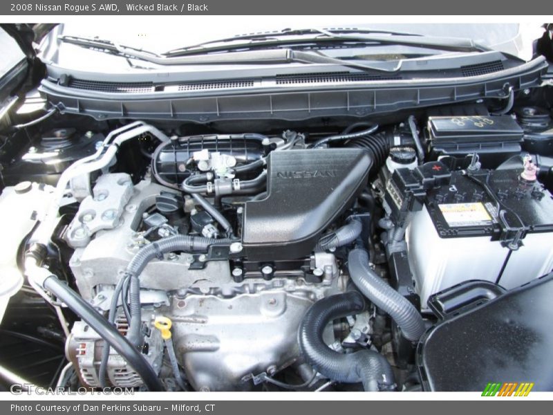 Wicked Black / Black 2008 Nissan Rogue S AWD