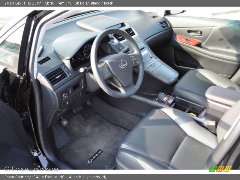 Obsidian Black / Black 2010 Lexus HS 250h Hybrid Premium
