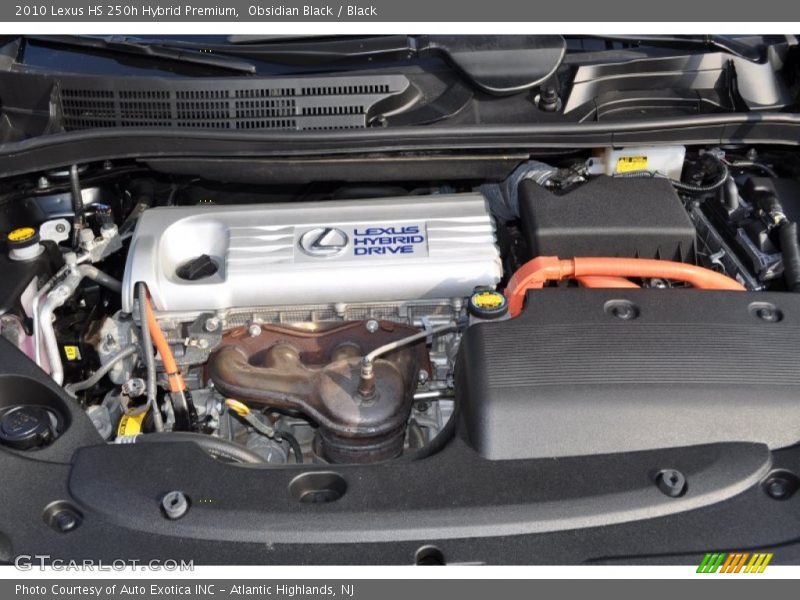 Obsidian Black / Black 2010 Lexus HS 250h Hybrid Premium