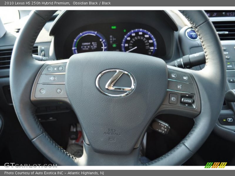 Obsidian Black / Black 2010 Lexus HS 250h Hybrid Premium