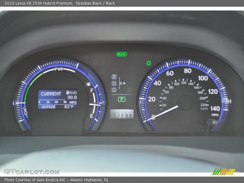 Obsidian Black / Black 2010 Lexus HS 250h Hybrid Premium