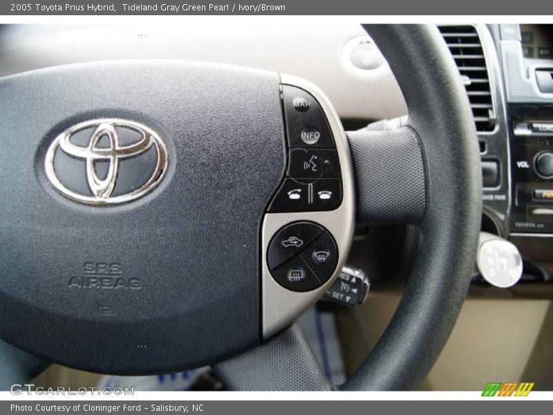 Tideland Gray Green Pearl / Ivory/Brown 2005 Toyota Prius Hybrid
