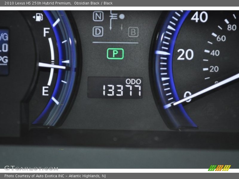 Obsidian Black / Black 2010 Lexus HS 250h Hybrid Premium
