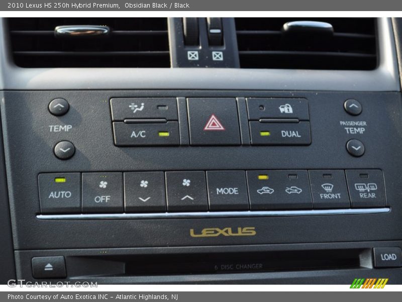 Obsidian Black / Black 2010 Lexus HS 250h Hybrid Premium