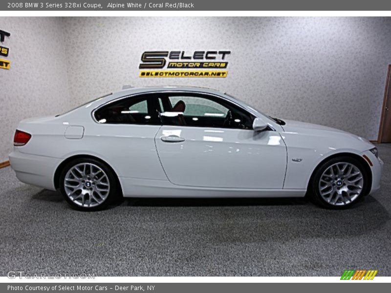 Alpine White / Coral Red/Black 2008 BMW 3 Series 328xi Coupe