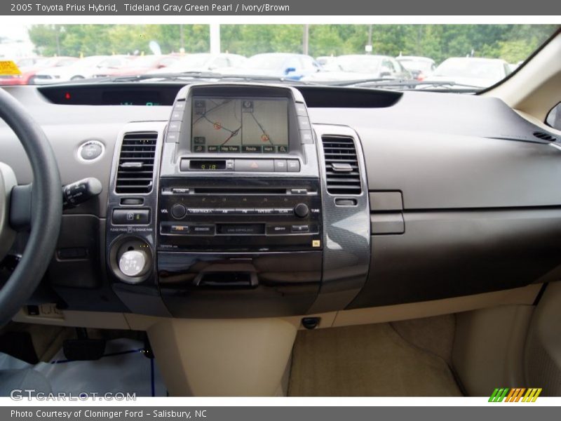 Tideland Gray Green Pearl / Ivory/Brown 2005 Toyota Prius Hybrid
