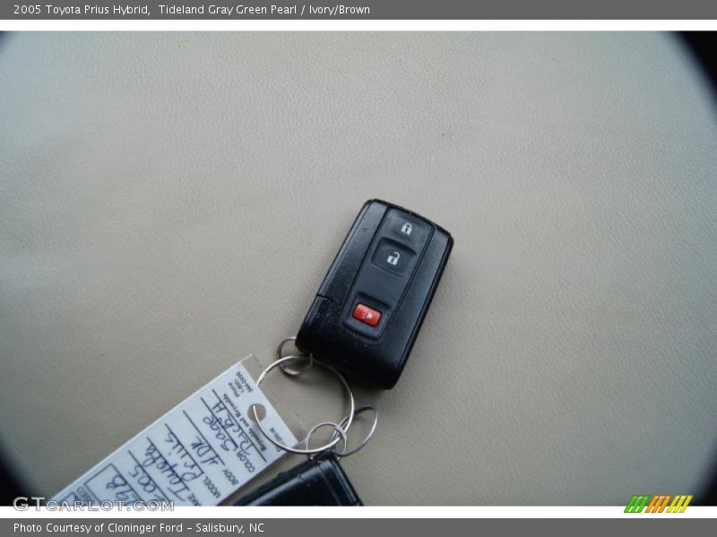Tideland Gray Green Pearl / Ivory/Brown 2005 Toyota Prius Hybrid