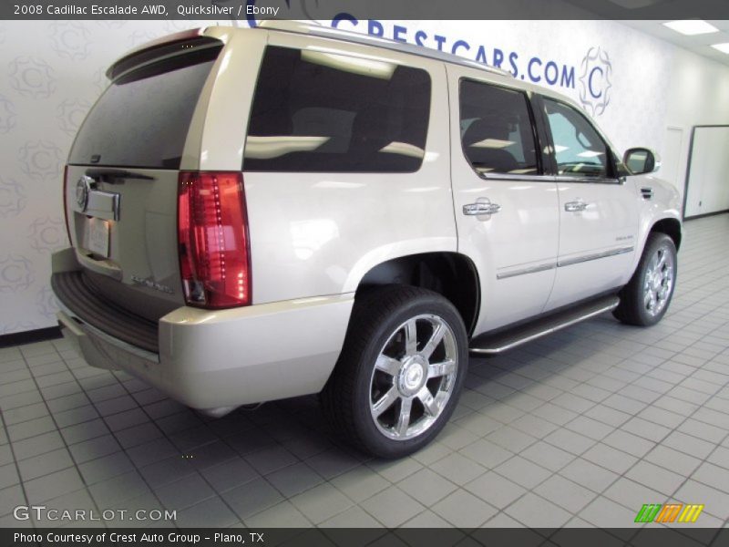 Quicksilver / Ebony 2008 Cadillac Escalade AWD