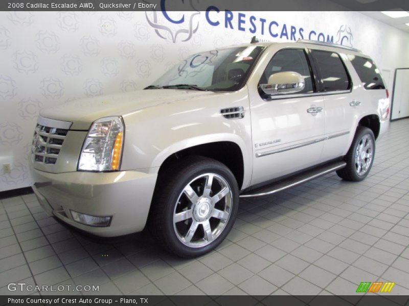Quicksilver / Ebony 2008 Cadillac Escalade AWD