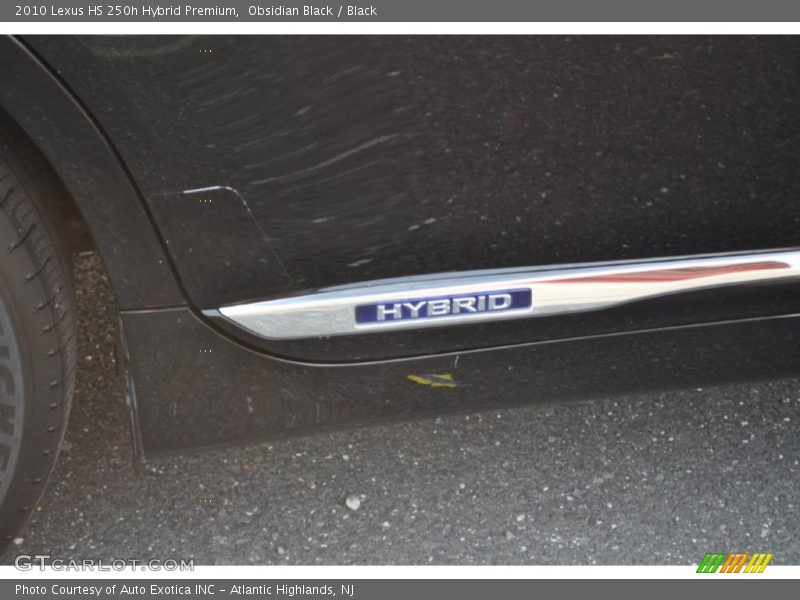 Obsidian Black / Black 2010 Lexus HS 250h Hybrid Premium