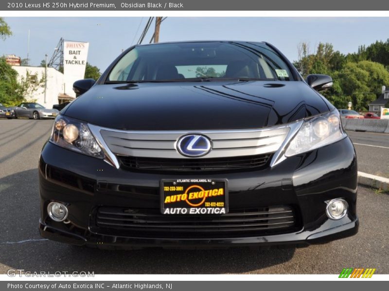 Obsidian Black / Black 2010 Lexus HS 250h Hybrid Premium