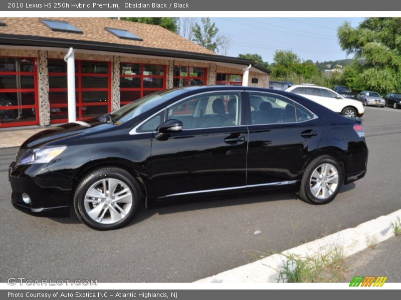 Obsidian Black / Black 2010 Lexus HS 250h Hybrid Premium