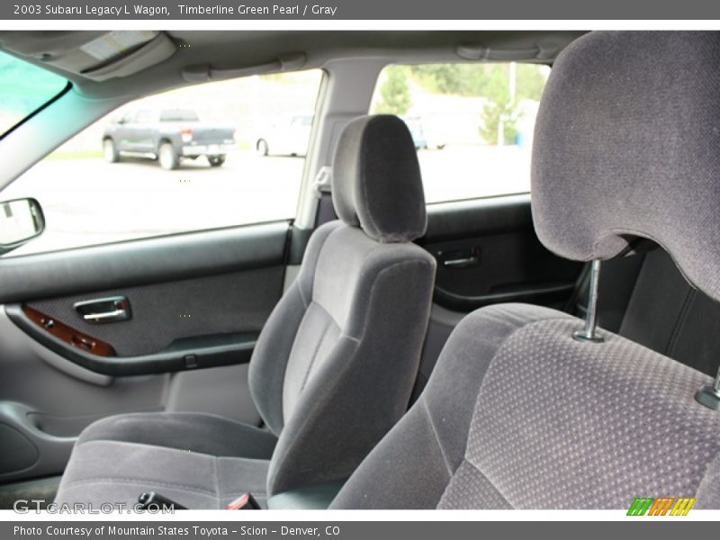 Timberline Green Pearl / Gray 2003 Subaru Legacy L Wagon