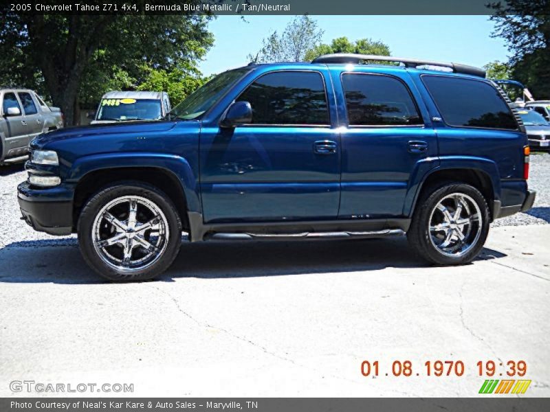 Bermuda Blue Metallic / Tan/Neutral 2005 Chevrolet Tahoe Z71 4x4