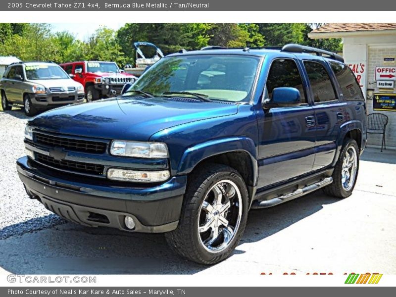 Bermuda Blue Metallic / Tan/Neutral 2005 Chevrolet Tahoe Z71 4x4