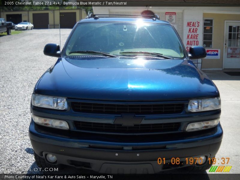 Bermuda Blue Metallic / Tan/Neutral 2005 Chevrolet Tahoe Z71 4x4
