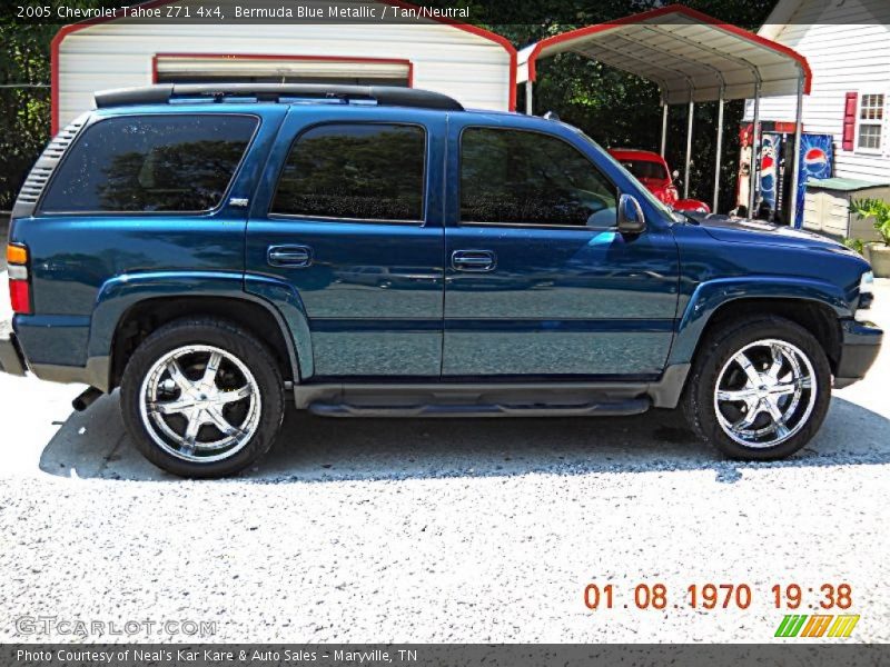 Bermuda Blue Metallic / Tan/Neutral 2005 Chevrolet Tahoe Z71 4x4