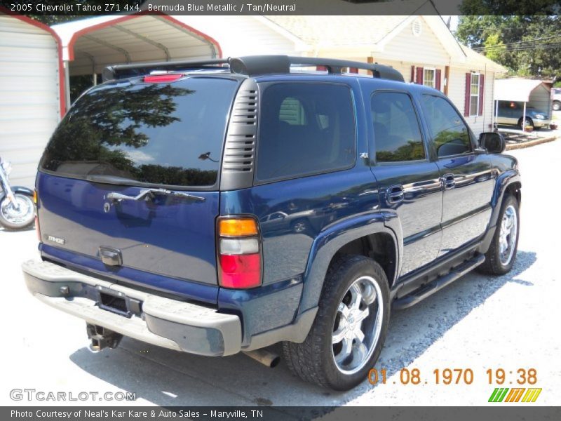 Bermuda Blue Metallic / Tan/Neutral 2005 Chevrolet Tahoe Z71 4x4