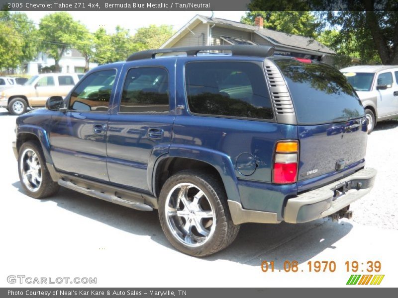 Bermuda Blue Metallic / Tan/Neutral 2005 Chevrolet Tahoe Z71 4x4