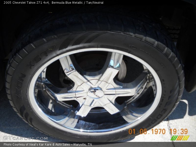 Bermuda Blue Metallic / Tan/Neutral 2005 Chevrolet Tahoe Z71 4x4