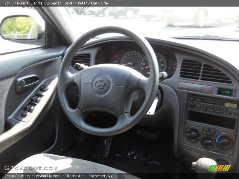 Silver Pewter / Dark Gray 2003 Hyundai Elantra GLS Sedan