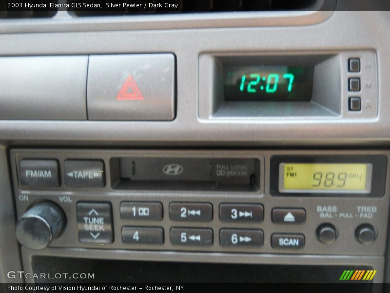 Silver Pewter / Dark Gray 2003 Hyundai Elantra GLS Sedan