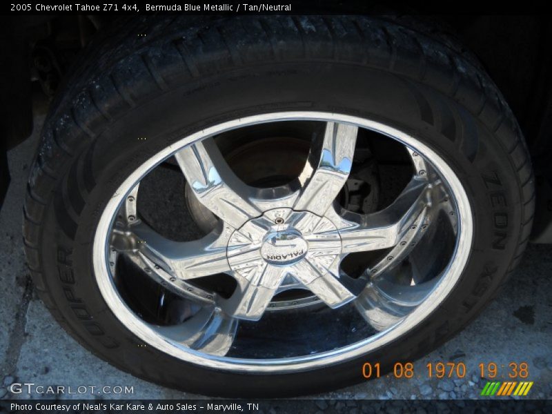 Bermuda Blue Metallic / Tan/Neutral 2005 Chevrolet Tahoe Z71 4x4