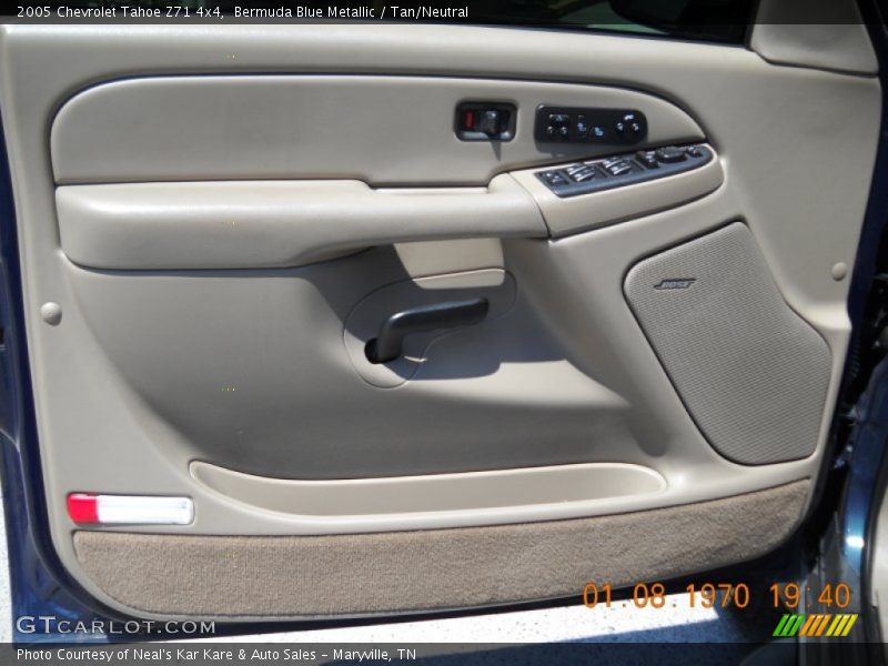 Bermuda Blue Metallic / Tan/Neutral 2005 Chevrolet Tahoe Z71 4x4