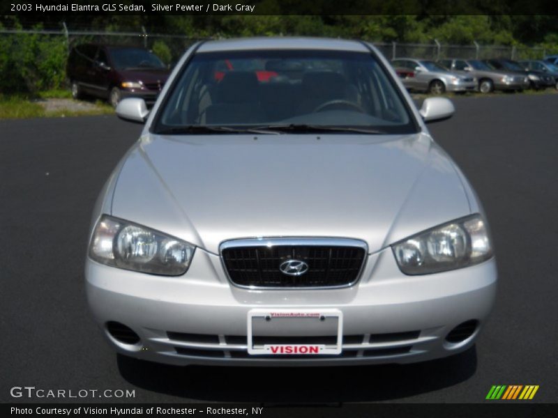 Silver Pewter / Dark Gray 2003 Hyundai Elantra GLS Sedan
