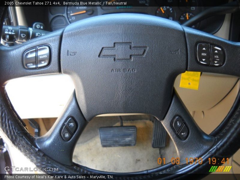 Bermuda Blue Metallic / Tan/Neutral 2005 Chevrolet Tahoe Z71 4x4