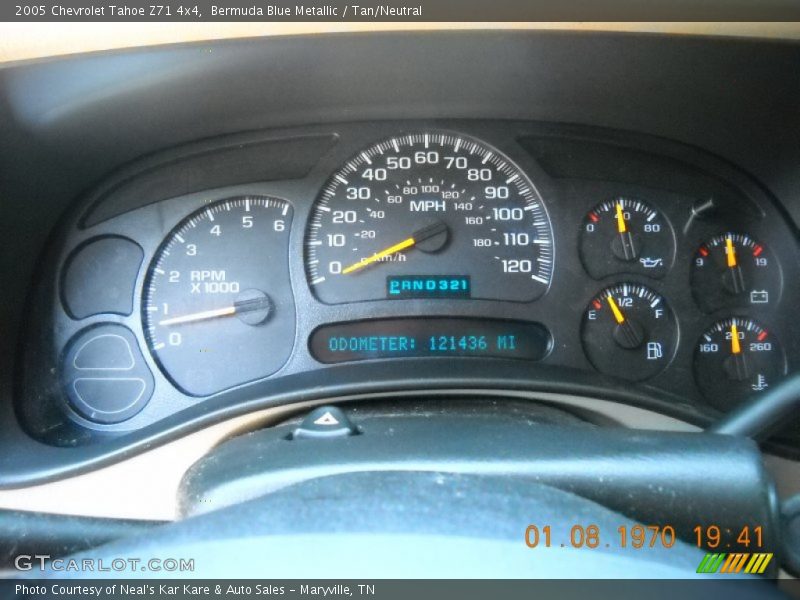 Bermuda Blue Metallic / Tan/Neutral 2005 Chevrolet Tahoe Z71 4x4