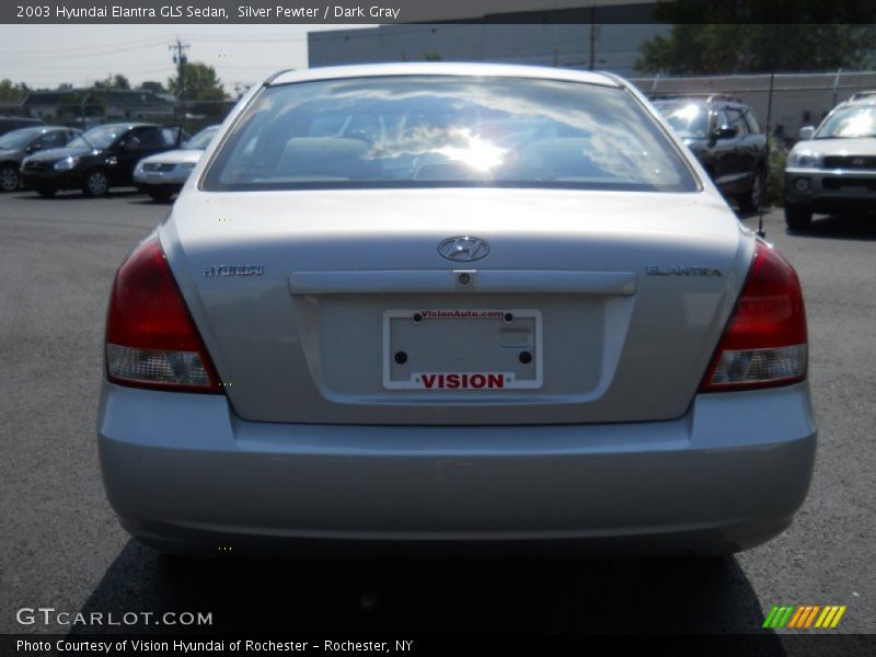 Silver Pewter / Dark Gray 2003 Hyundai Elantra GLS Sedan