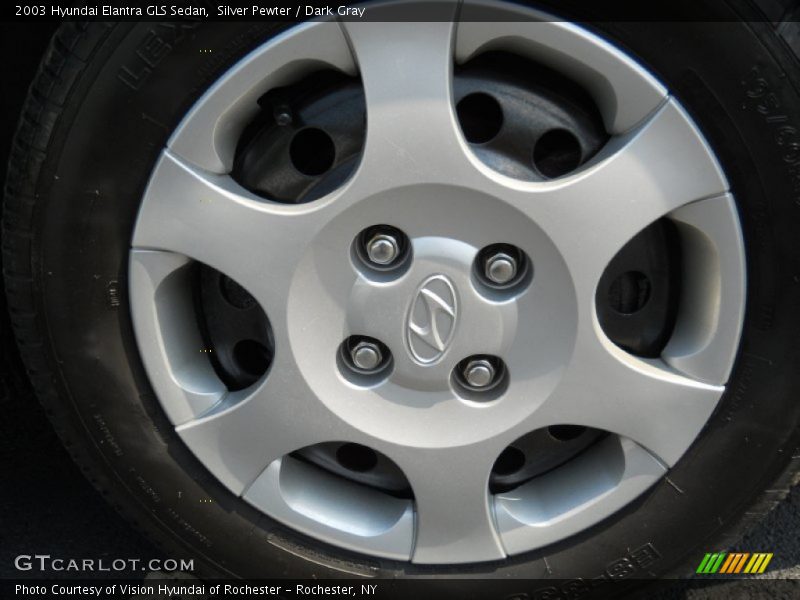 Silver Pewter / Dark Gray 2003 Hyundai Elantra GLS Sedan