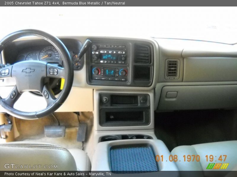 Bermuda Blue Metallic / Tan/Neutral 2005 Chevrolet Tahoe Z71 4x4